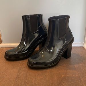 Hunter heeled rain booties